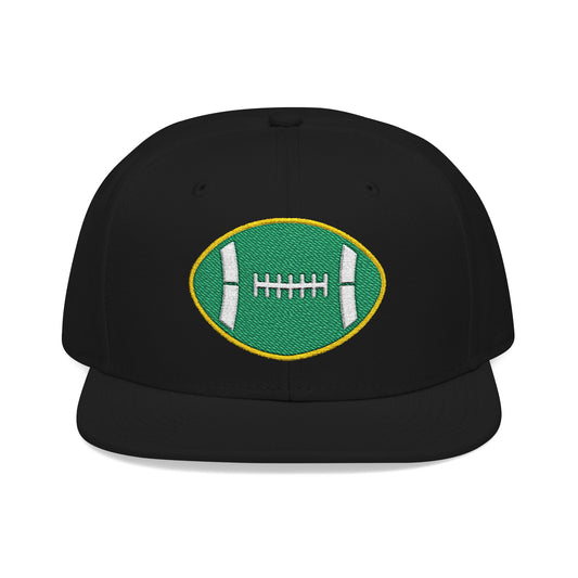 Legends "Wicked Way" Football White, Green, & Yellow Logo Snapback