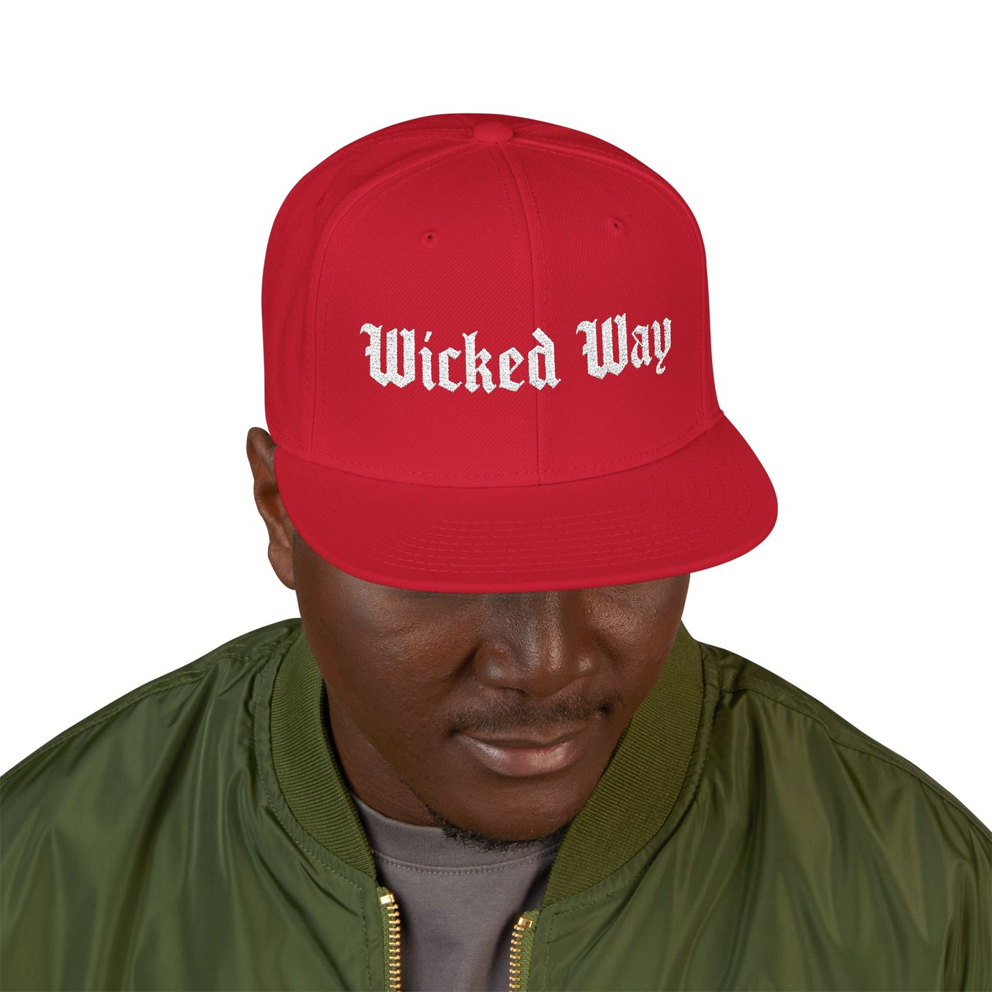 Red "Wicked Way" #96 Snapback