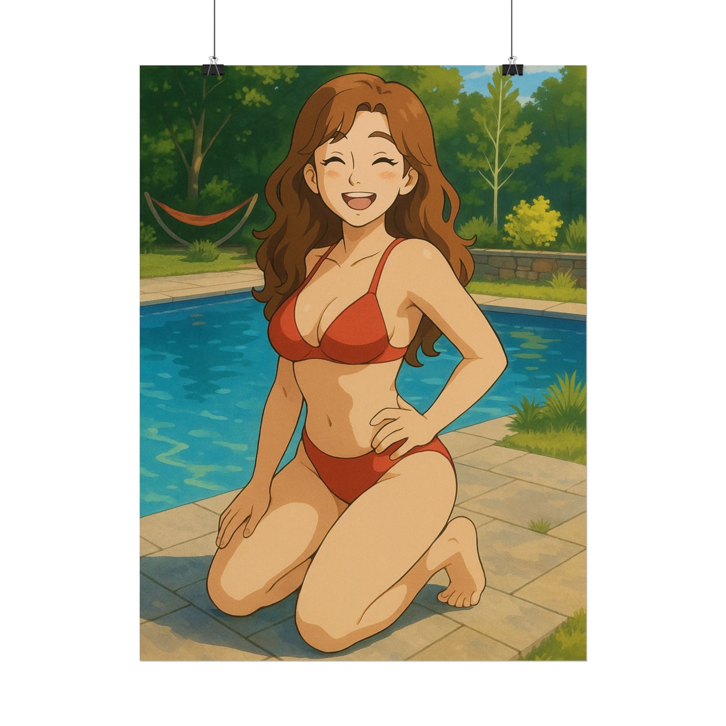 Loco Fits Anime Girls 'Summer Pool Day' Poster