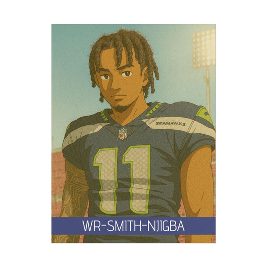 Loco Fits Anime Football 'WR-Smith-Njigba' Poster