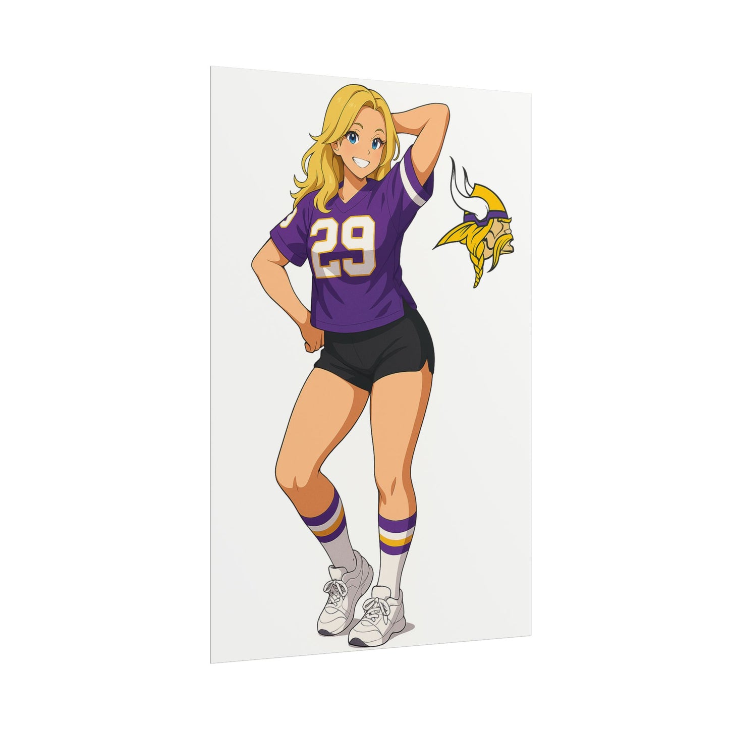 Loco Fits Anime Girls 'Vikings Girl 1' Poster