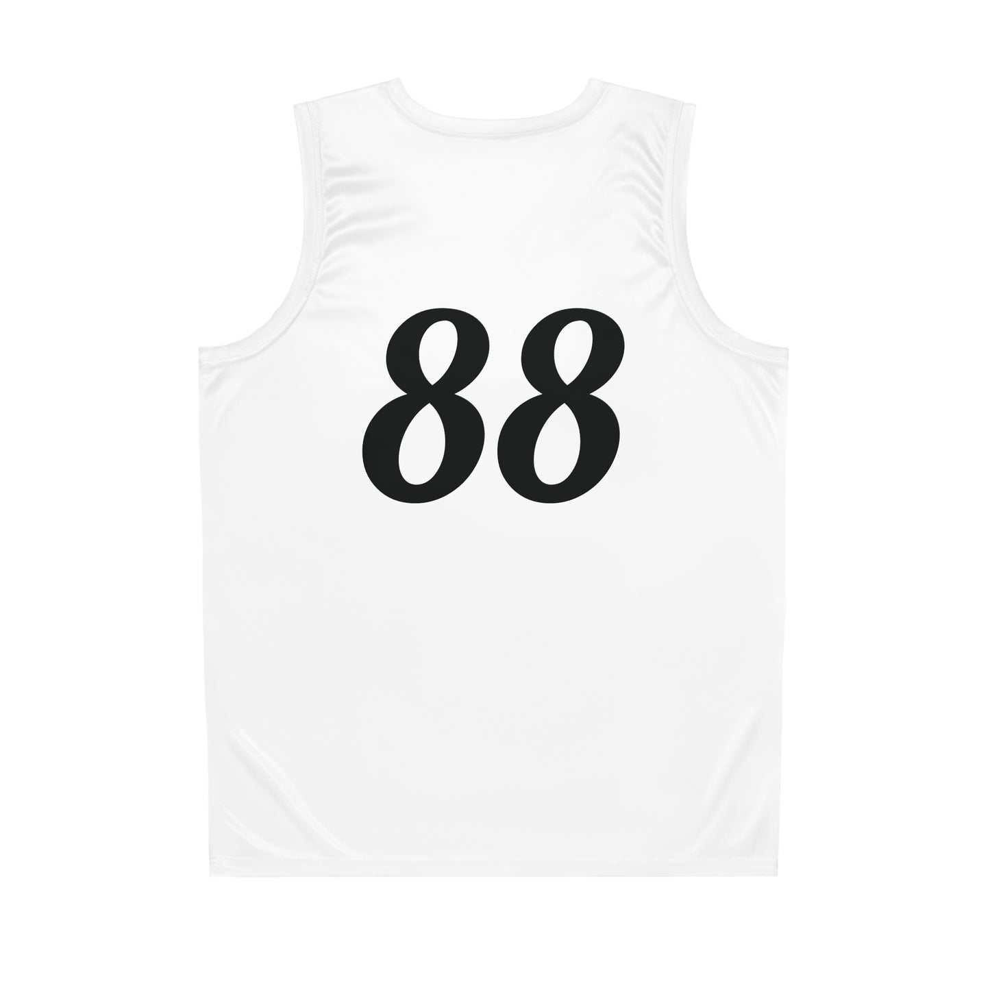 White "Hustler Ave" #88 All Business Gold Briefcase Alt. Basketball Jersey