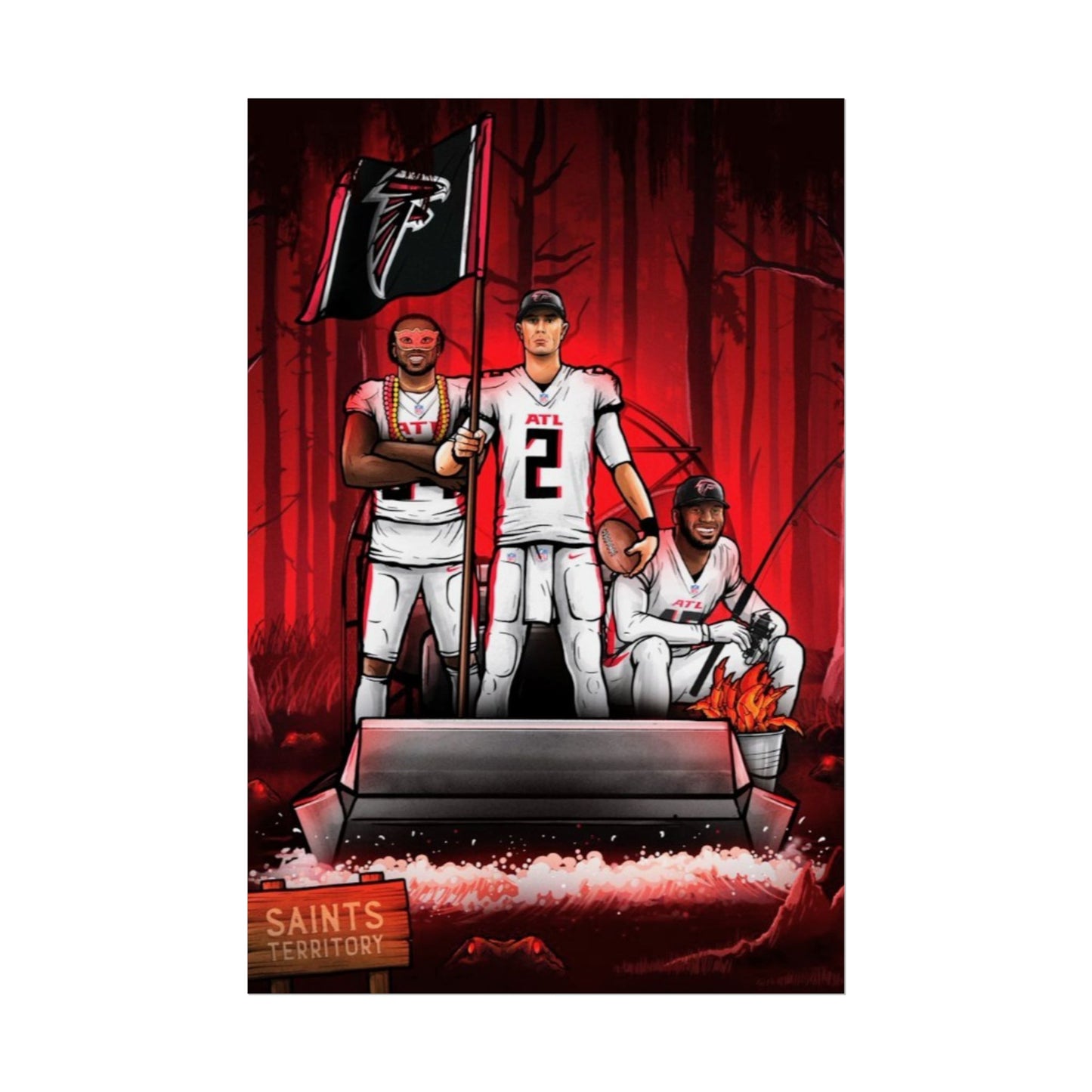 Loco Fits Dirty Birds 'Take Over Saints Territory' Poster