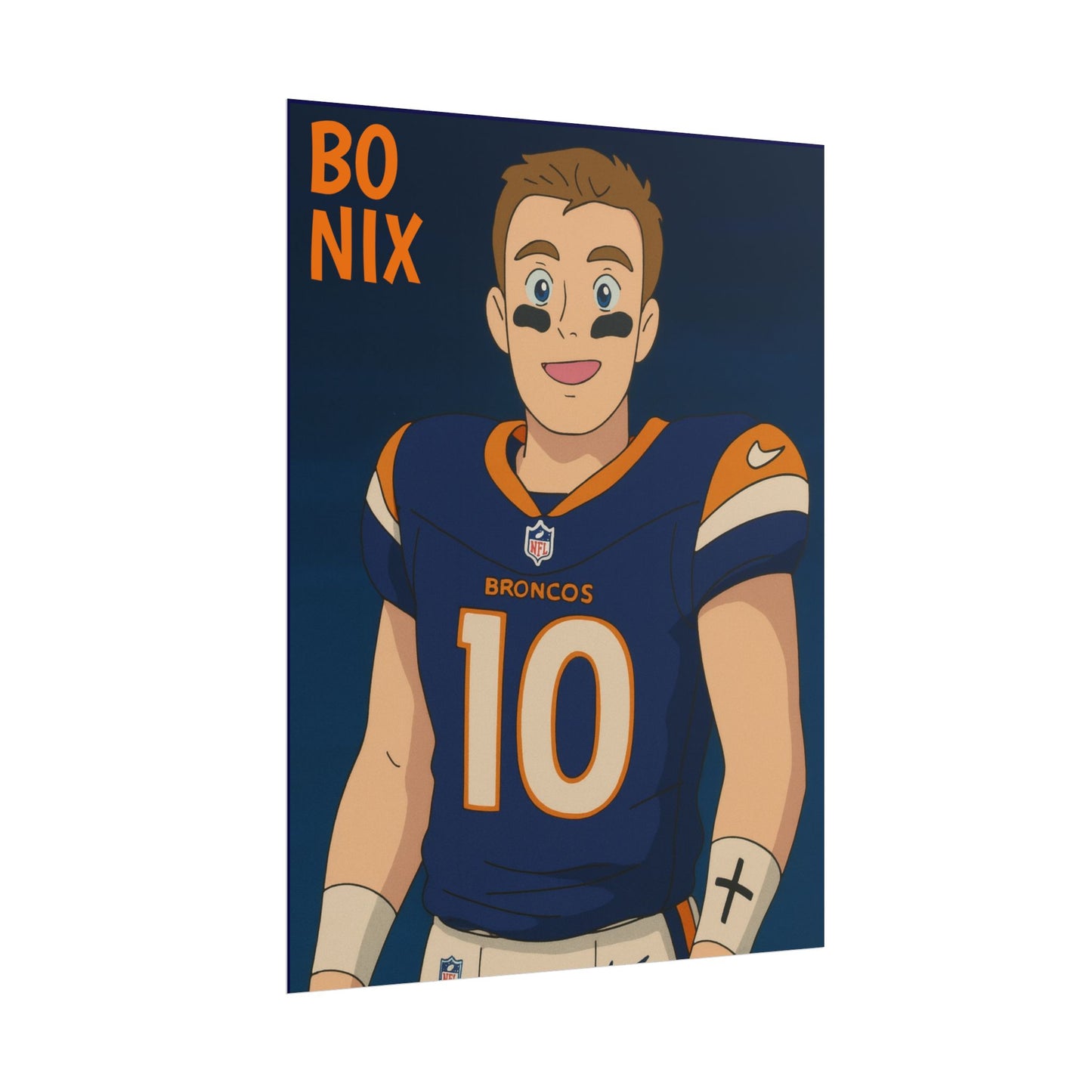Loco Fits Anime Football 'Bo Nix' Poster