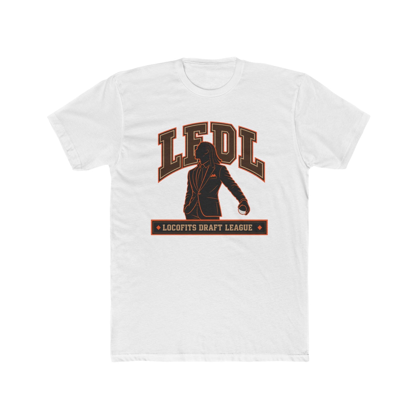 LocoFits Draft League CIN Portrait Silhouette Cotton Crew Tee