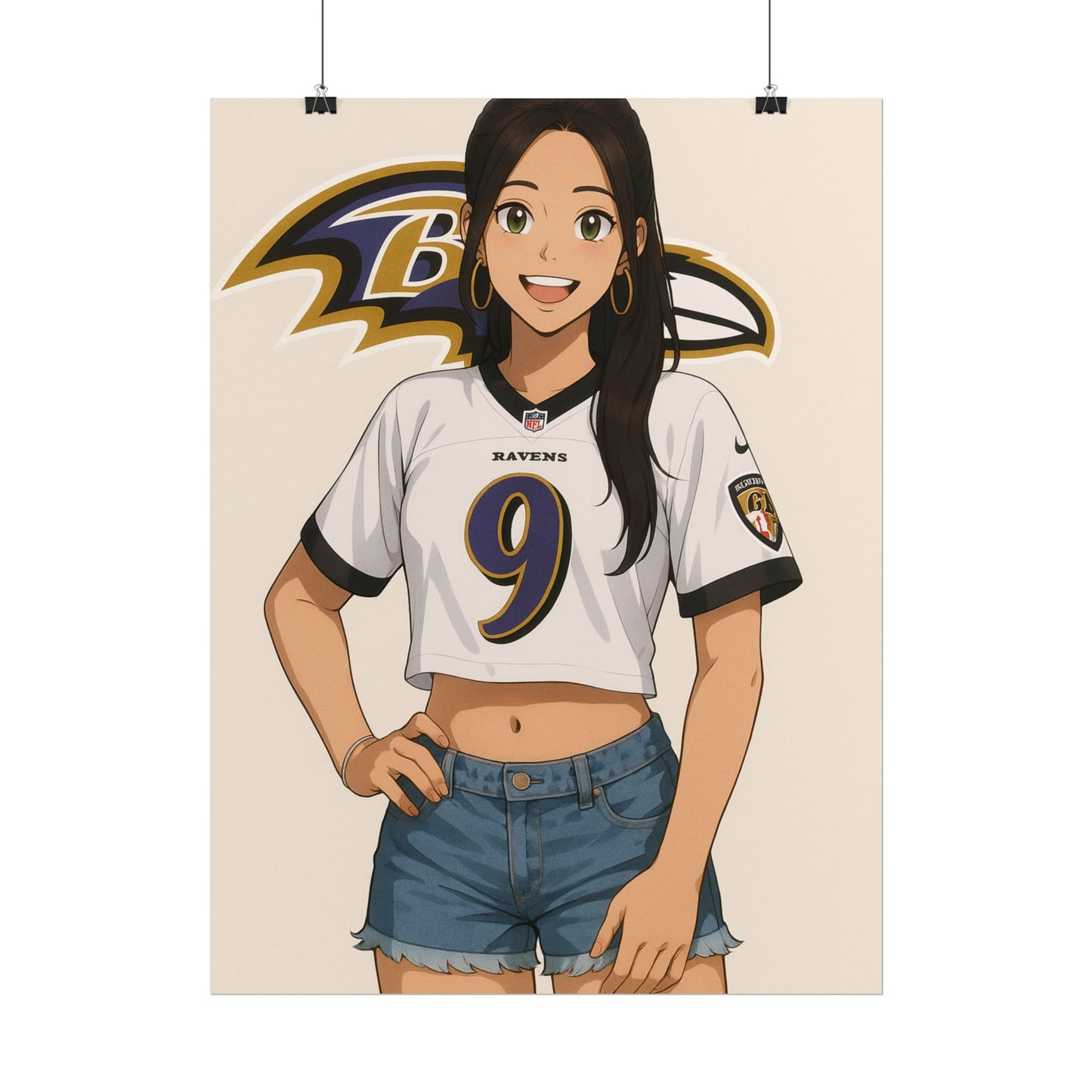 Loco Fits Anime Girls 'Ravens Girl 1' Poster
