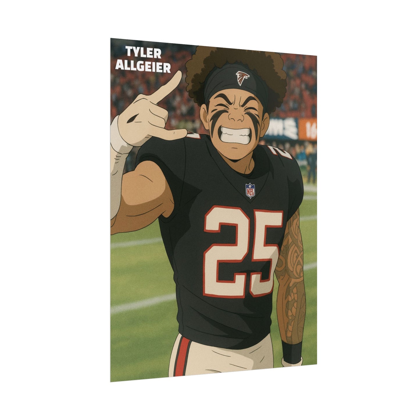Loco Fits Anime Football 'Tyler Allgeier' Poster