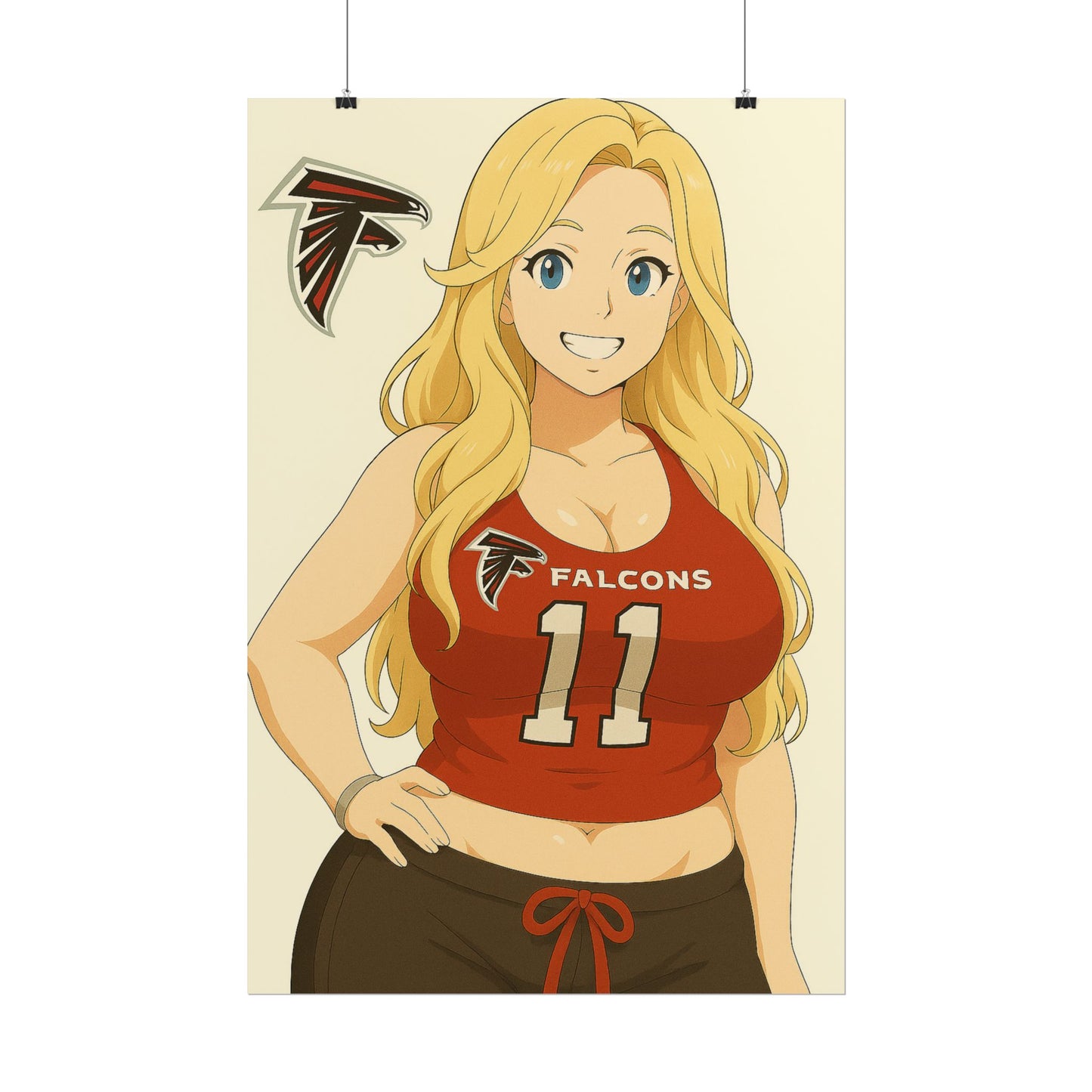 Loco Fits Anime Girls 'Falcons Girl 2' Poster