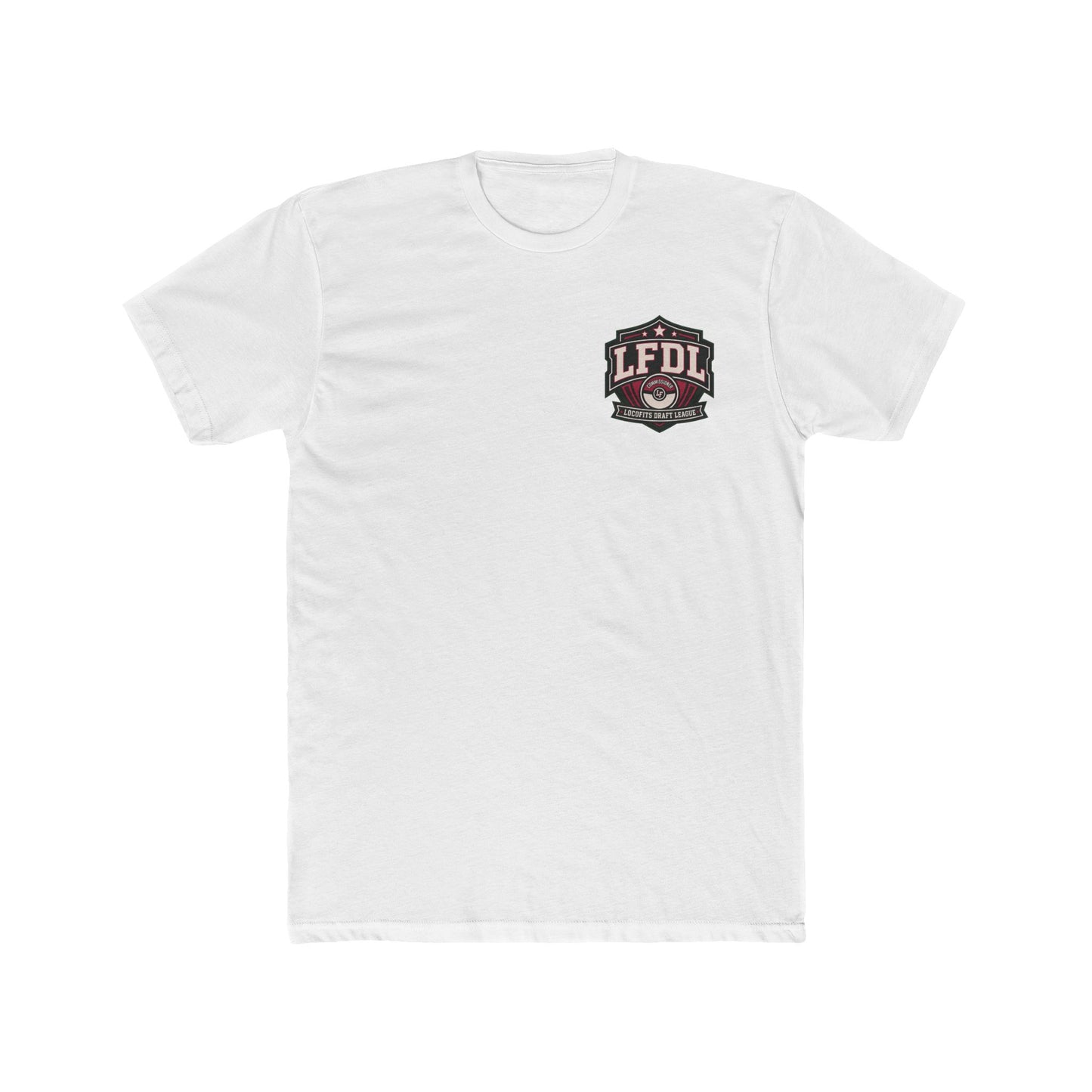 LocoFits Draft League Rhode Island 'Commissioner' Cotton Crew Tee