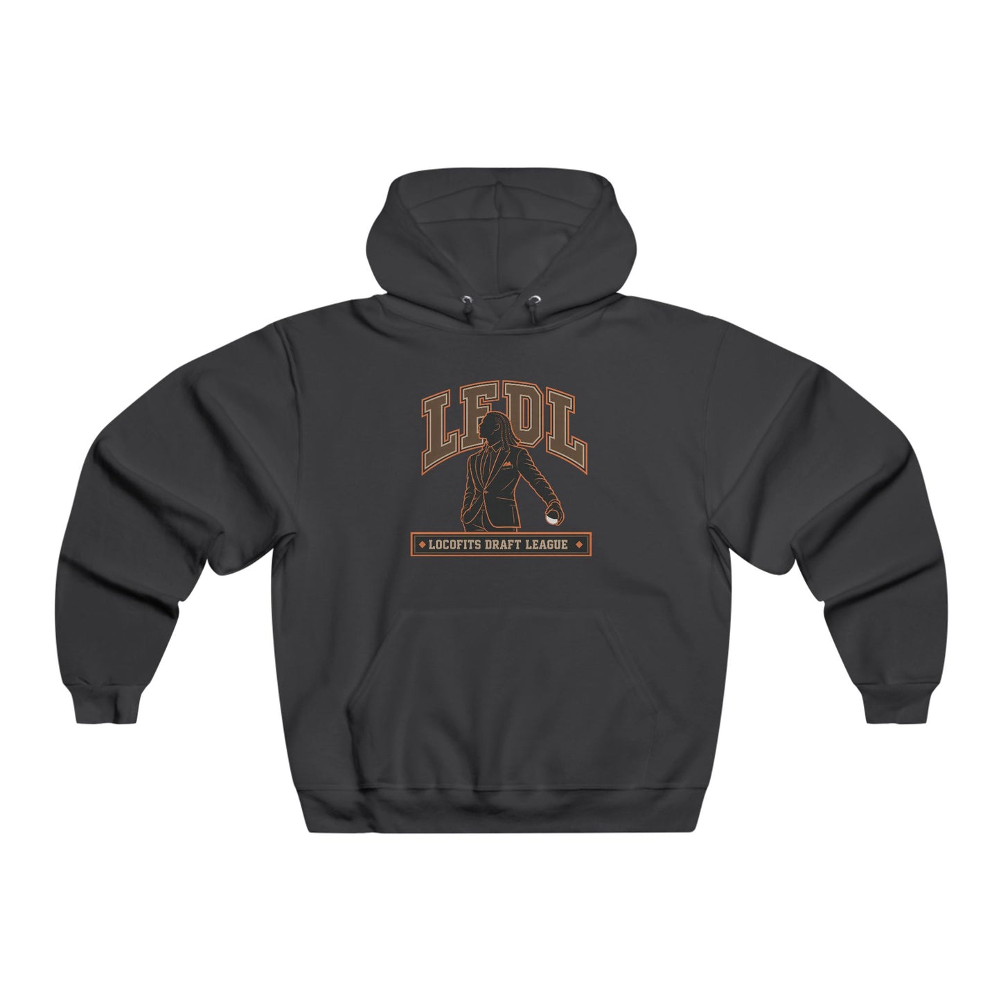 LocoFits Draft League LFDL Portrait Silhouette CIN Men's NUBLEND® Hooded Sweatshirt