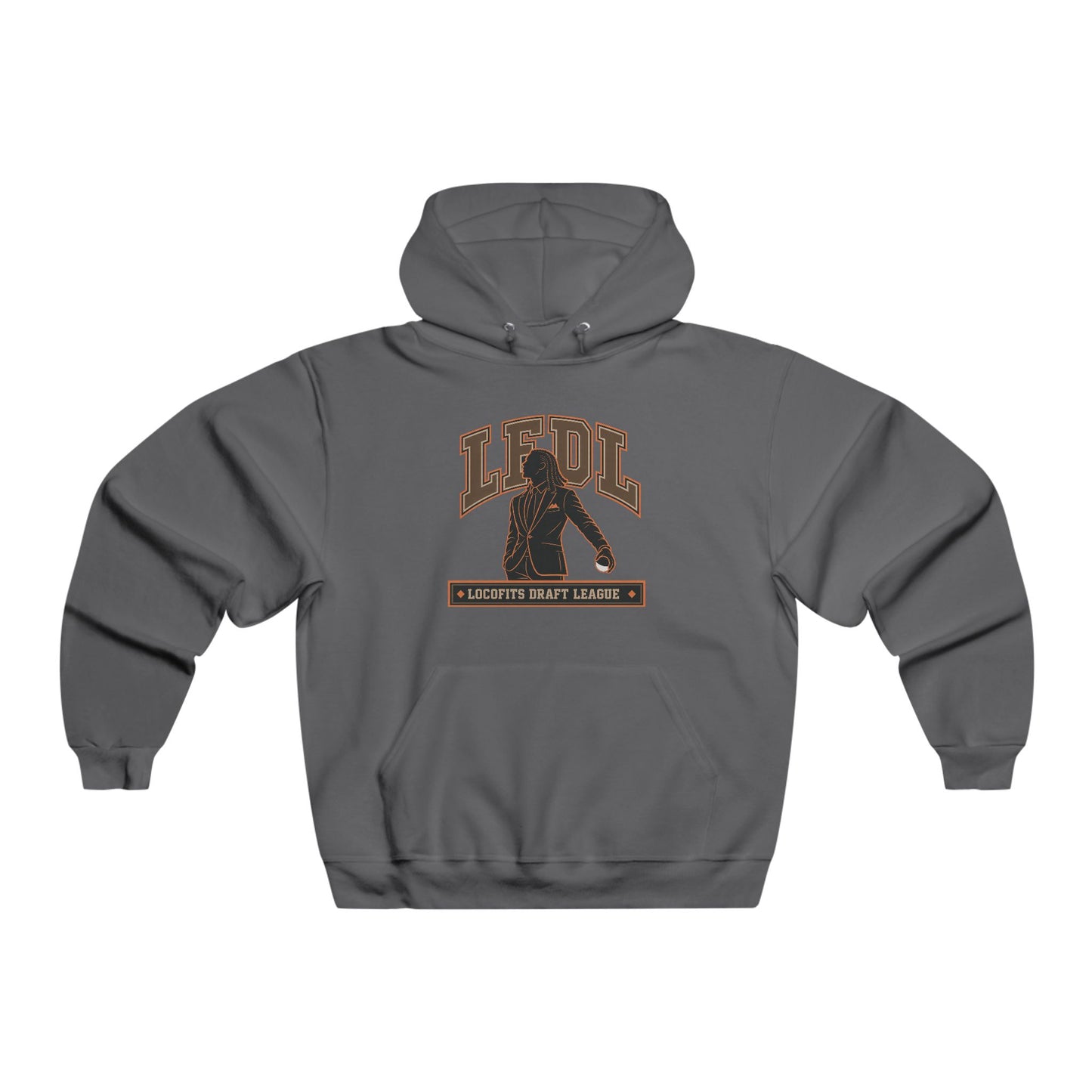 LocoFits Draft League LFDL Portrait Silhouette CIN Men's NUBLEND® Hooded Sweatshirt