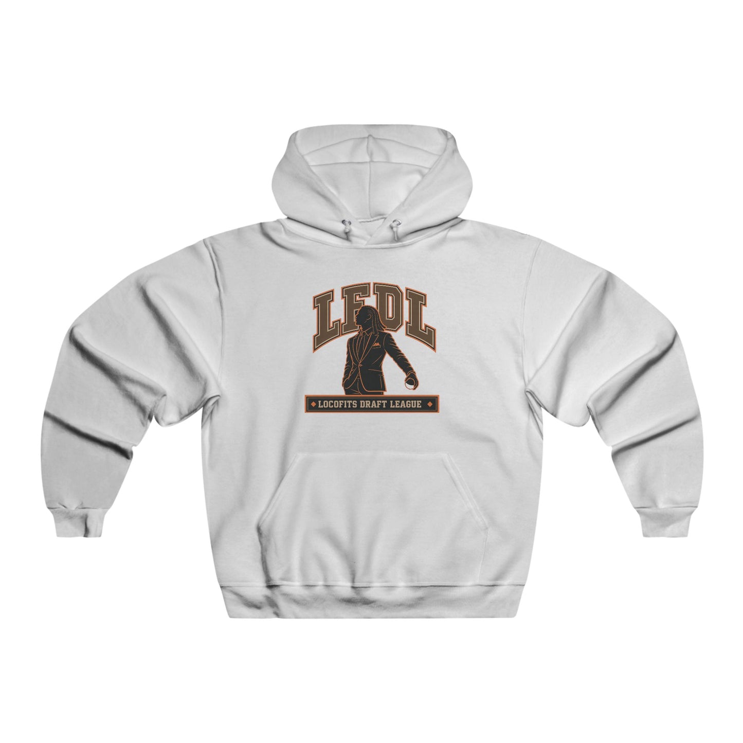 LocoFits Draft League LFDL Portrait Silhouette CIN Men's NUBLEND® Hooded Sweatshirt