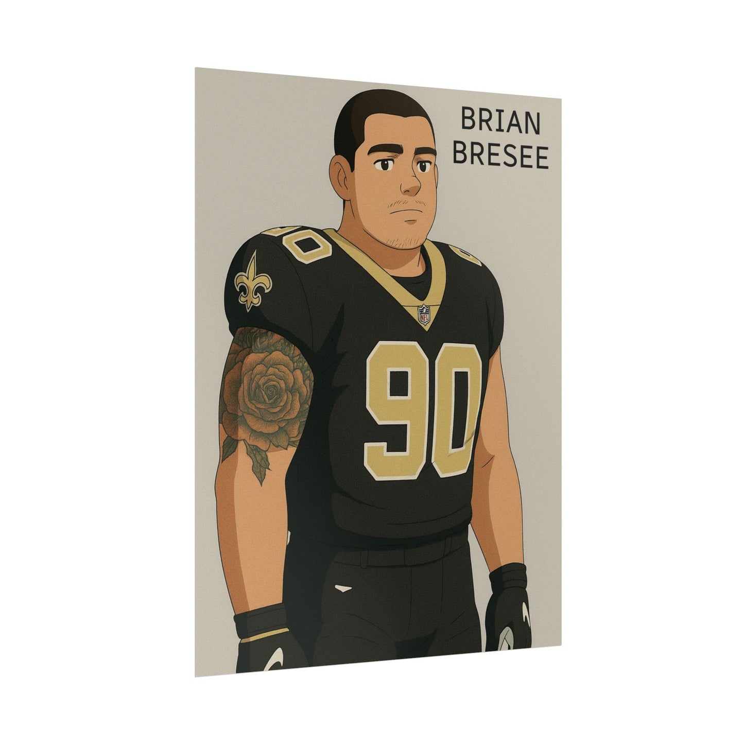 Loco Fits Anime Football 'Brian Bresee' Poster