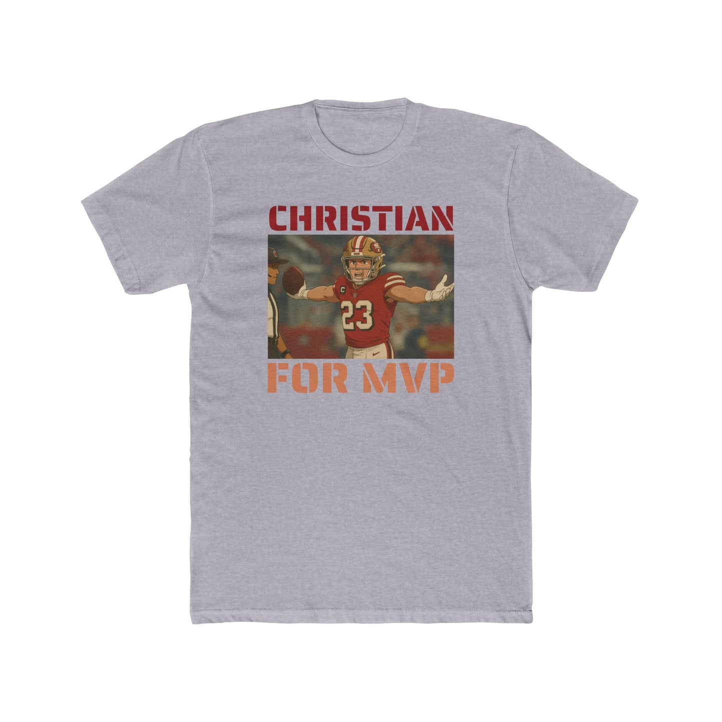 Anime Football 'Christian For MVP' Cotton Crew Tee