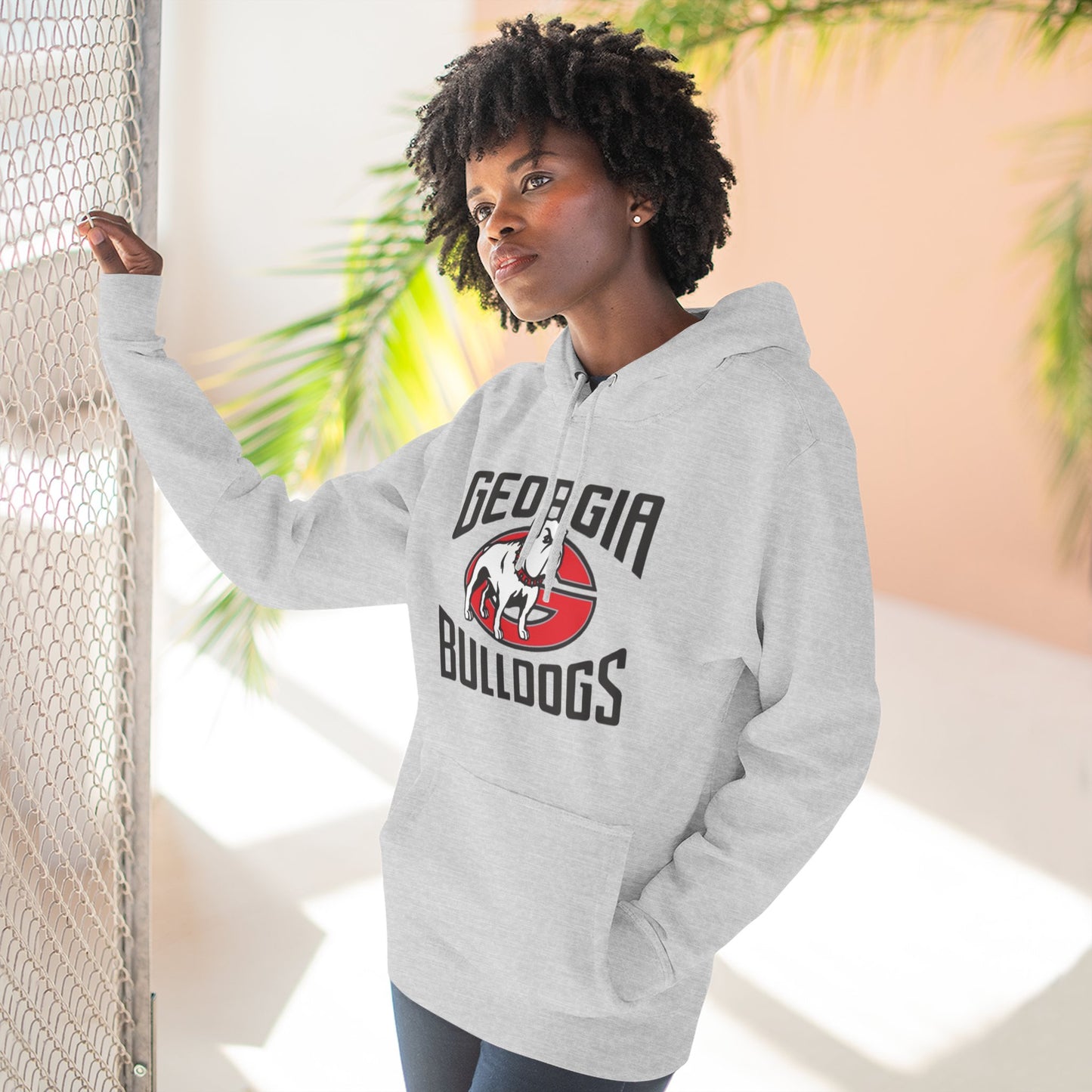 'Georgia Bulldogs Uga' Three-Panel Fleece Hoodie