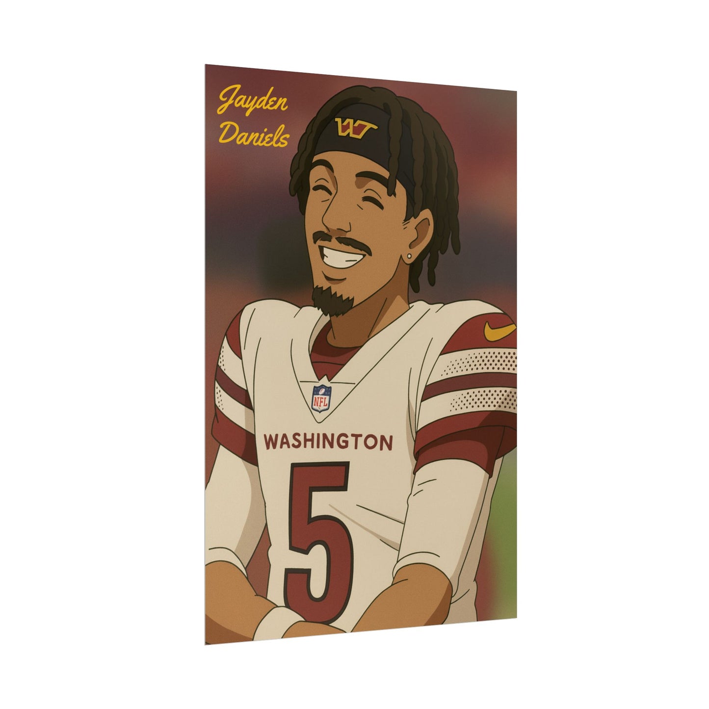 Loco Fits Anime Football 'Jayden Daniels' Poster