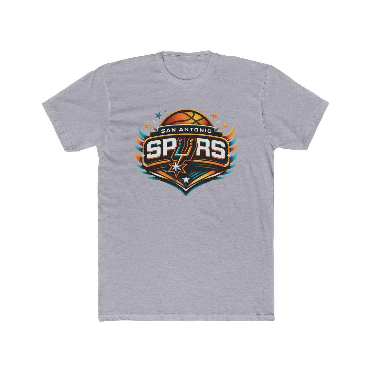 Loco Fits New "NBA San Antonio Spurs Basketball Concept Logo" Cotton Crew Tee