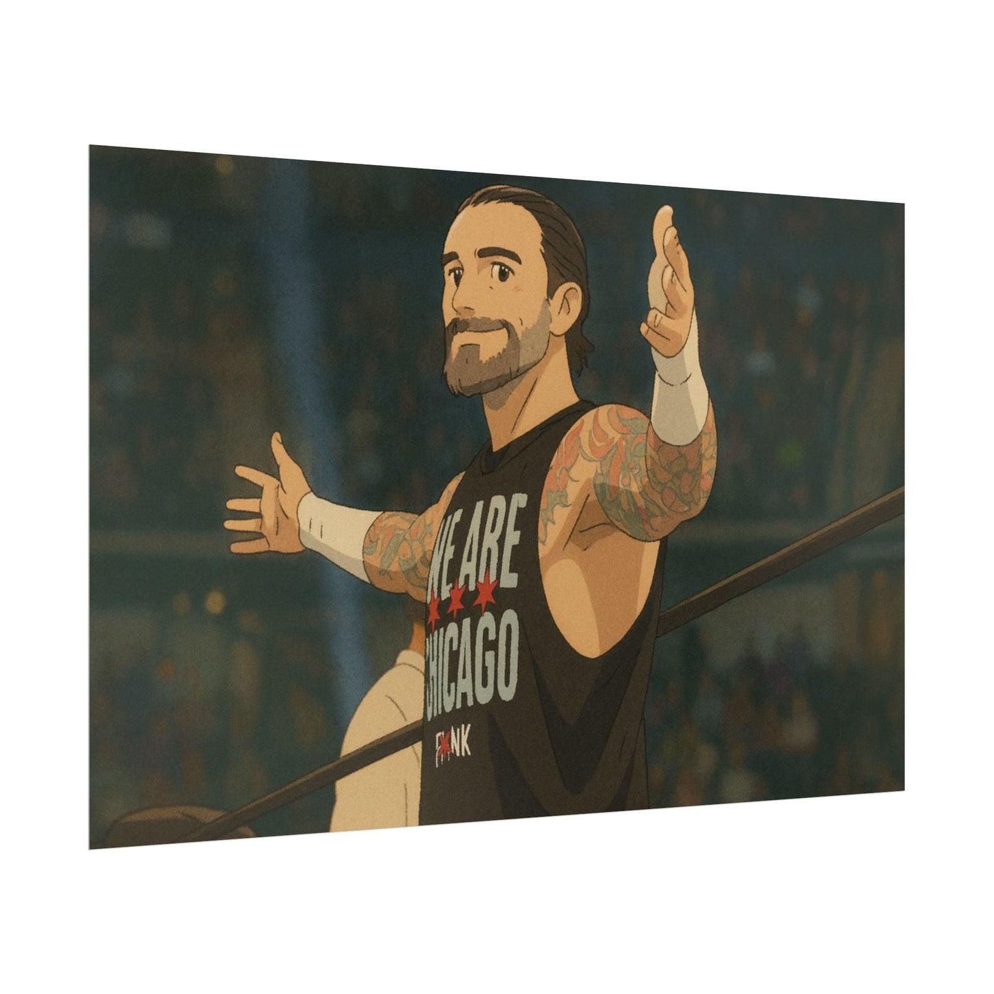 Loco Fits Anime Wrestling 'Chicago is Punk' Poster