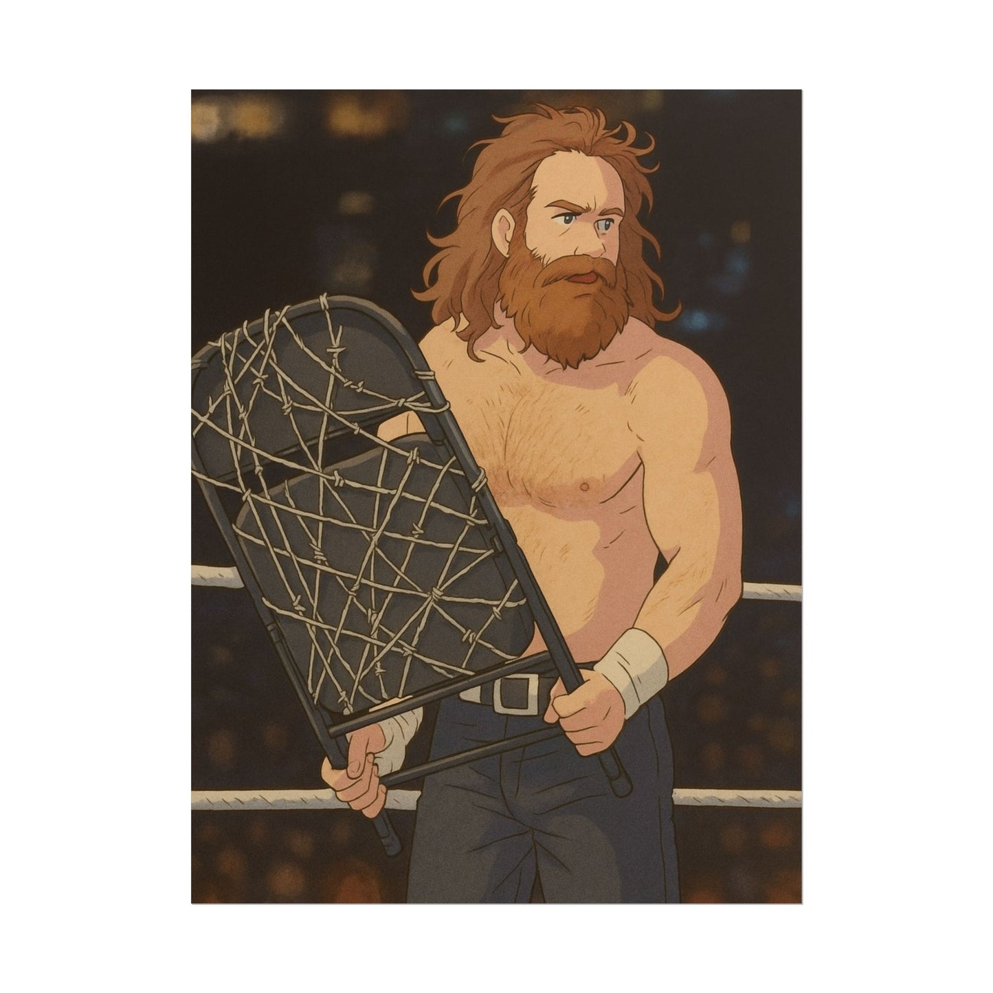 Loco Fits Anime Wrestling 'Psycho Sami' Poster