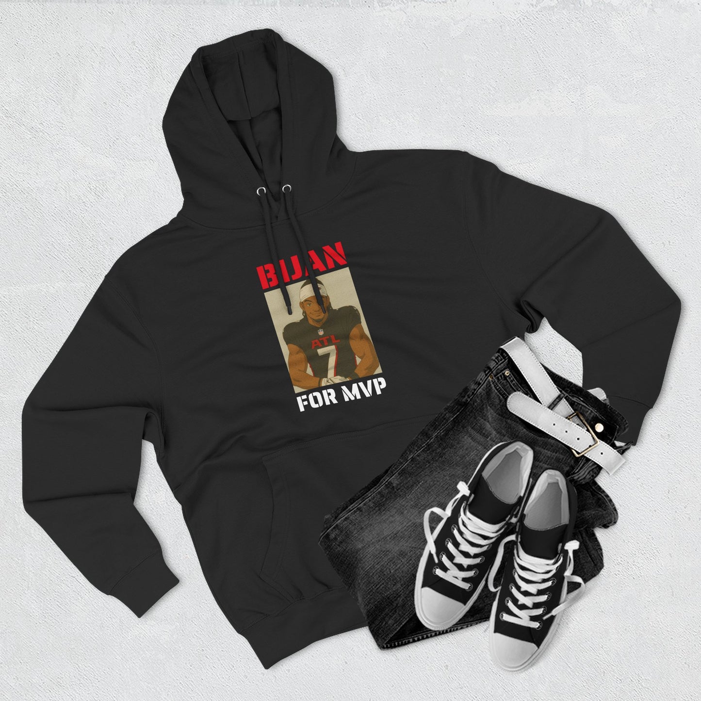 Anime Football 'Bijan For MVP' Fleece Hoodie