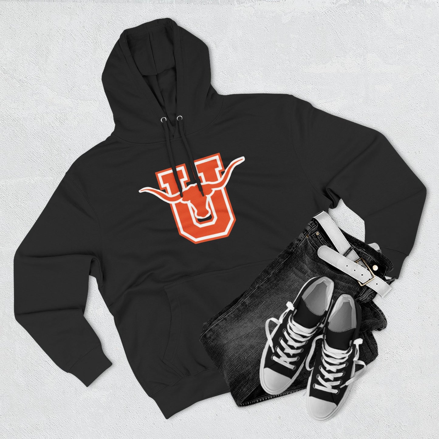 'Texas U Longhorns' Three-Panel Fleece Hoodie