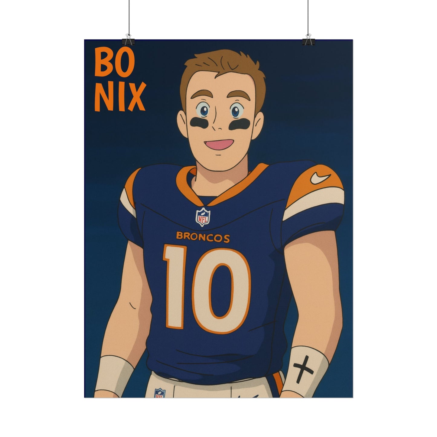 Loco Fits Anime Football 'Bo Nix' Poster