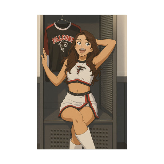 Loco Fits Anime Girls 'Falcons Cheerleader Locker-room ' Poster