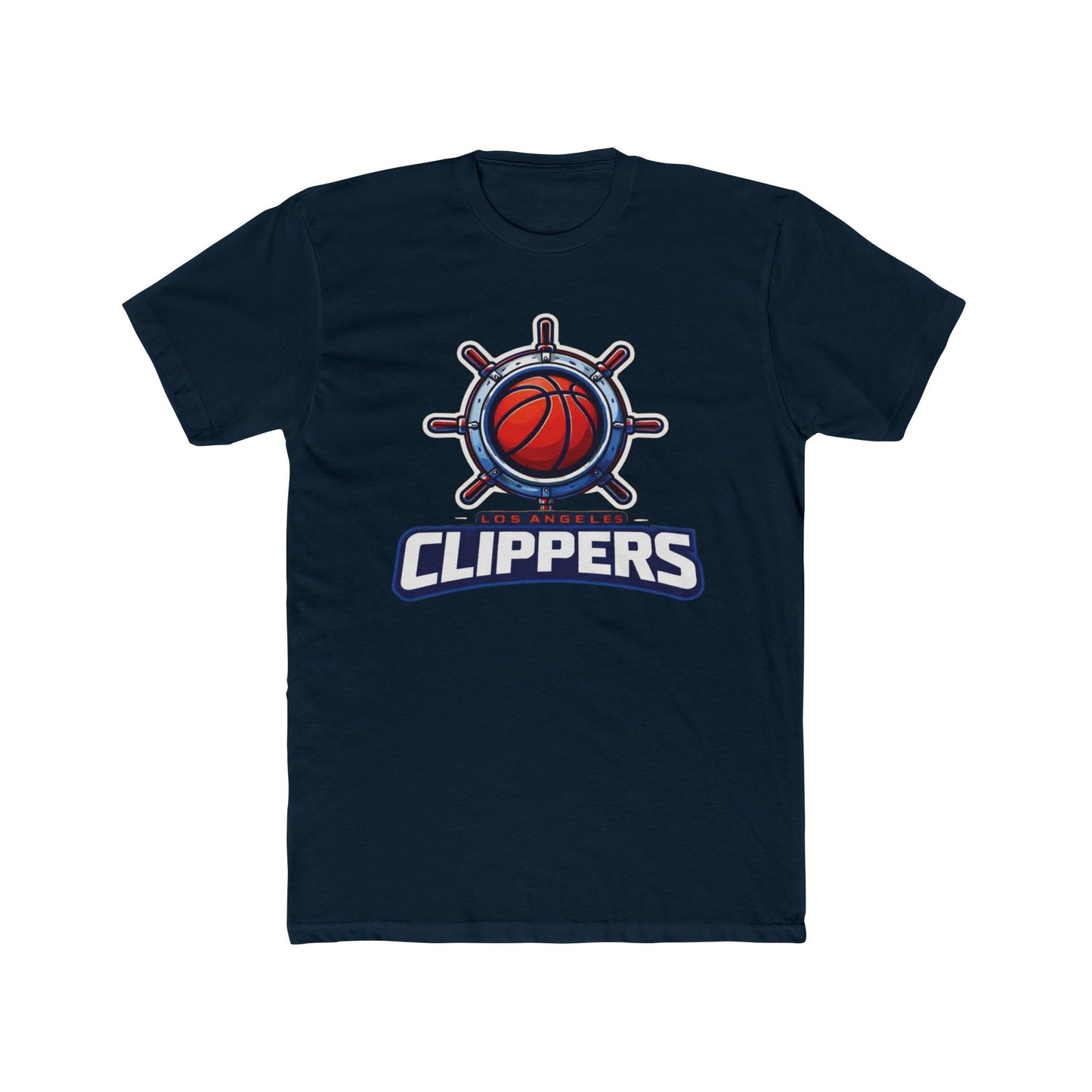 Loco Fits New "NBA Los Angeles Clippers Basketball Concept Logo" Cotton Crew Tee