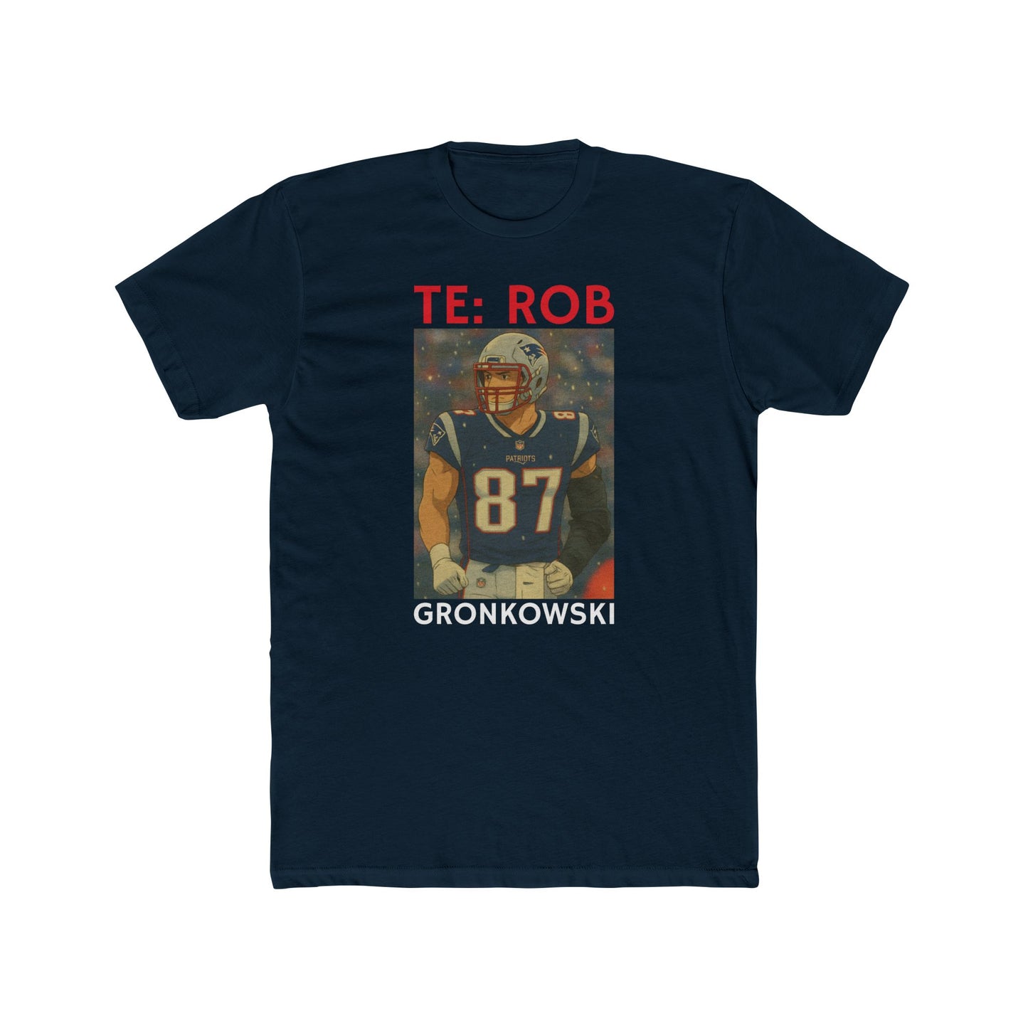 Anime Football 'TE: Rob Gronkowski' Cotton Crew Tee