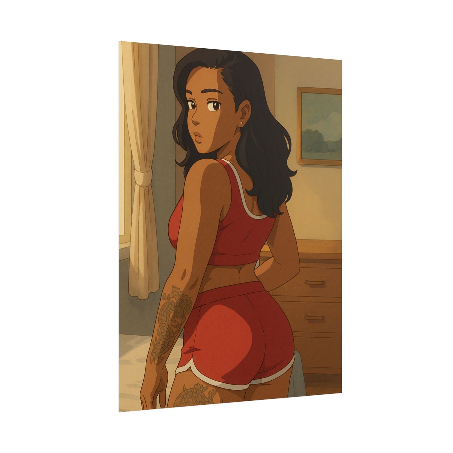 Loco Fits Anime Girls 'Brown Sugar Baddie' Poster