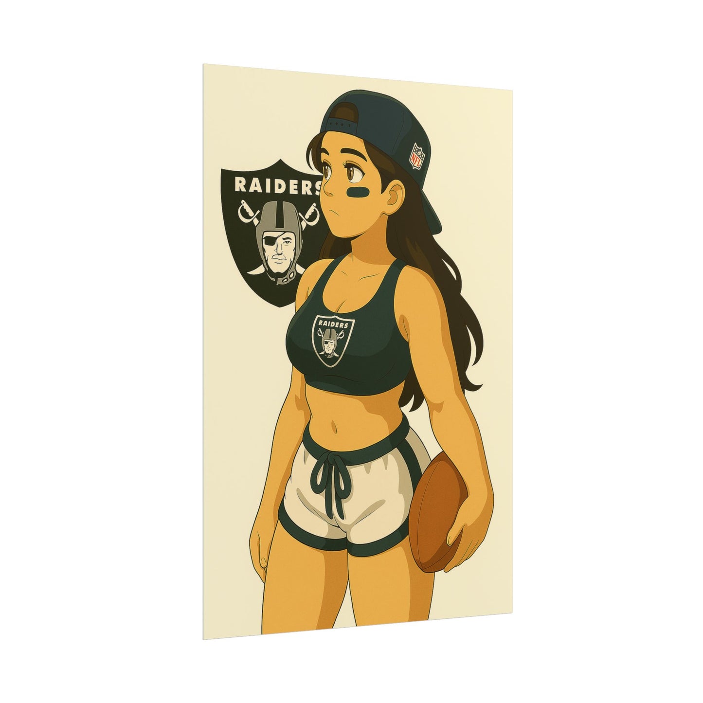 Loco Fits Anime Girls 'Raiders Girl 1' Poster