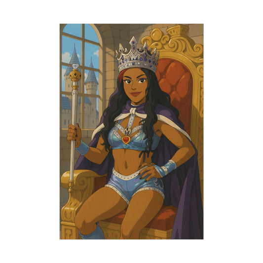 Loco Fits Anime Wrestling 'Latin Queen Vega' Poster