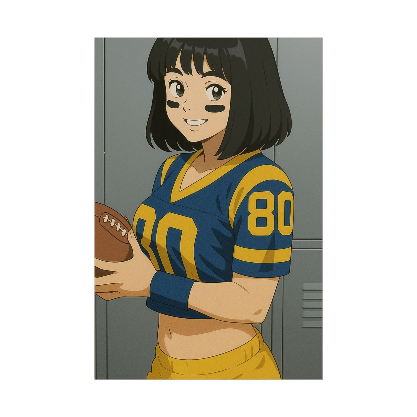 Loco Fits Anime Girls 'Rams Girl Locker Room' Poster