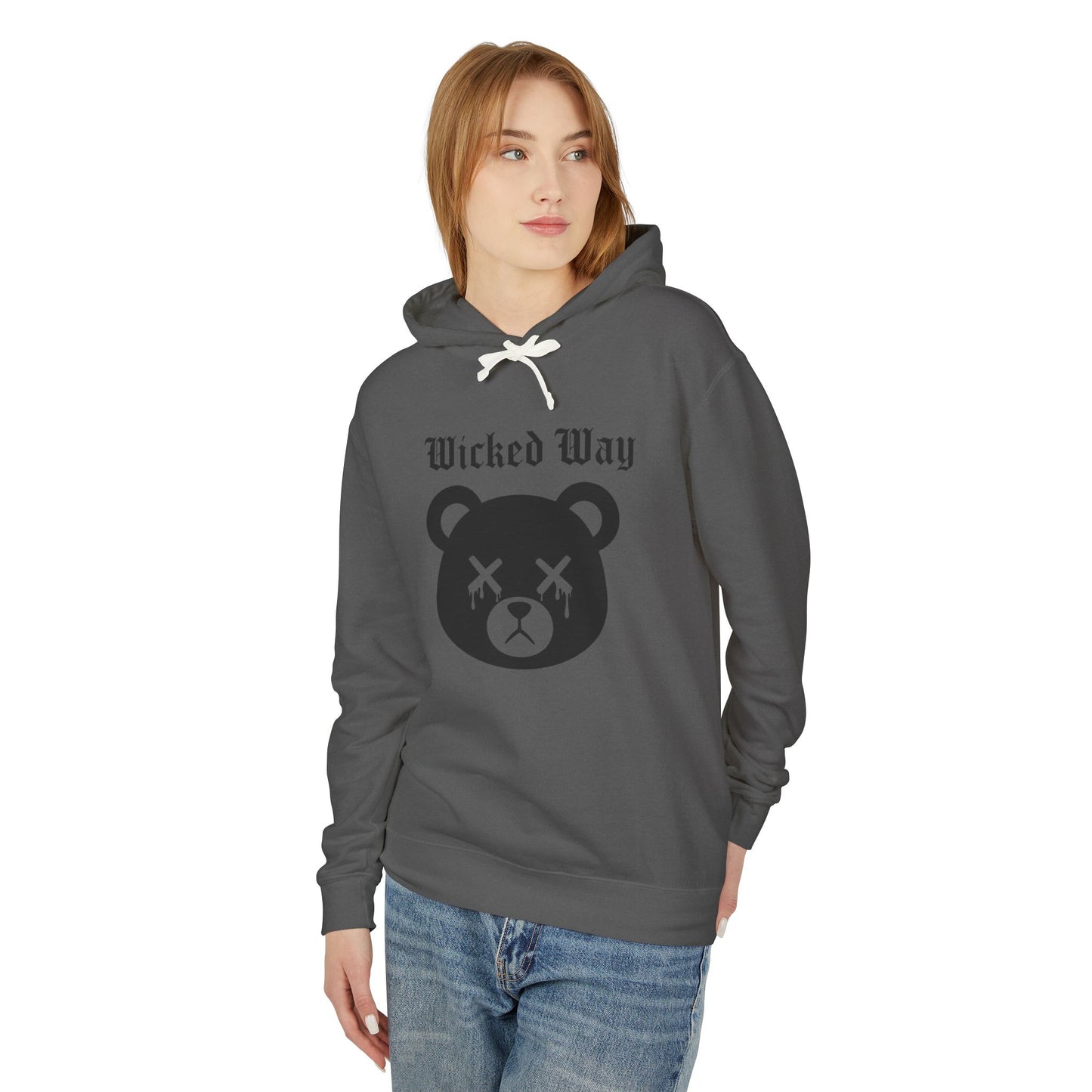 "Wicked Way" Deady Bear Head Graphic Hoodie