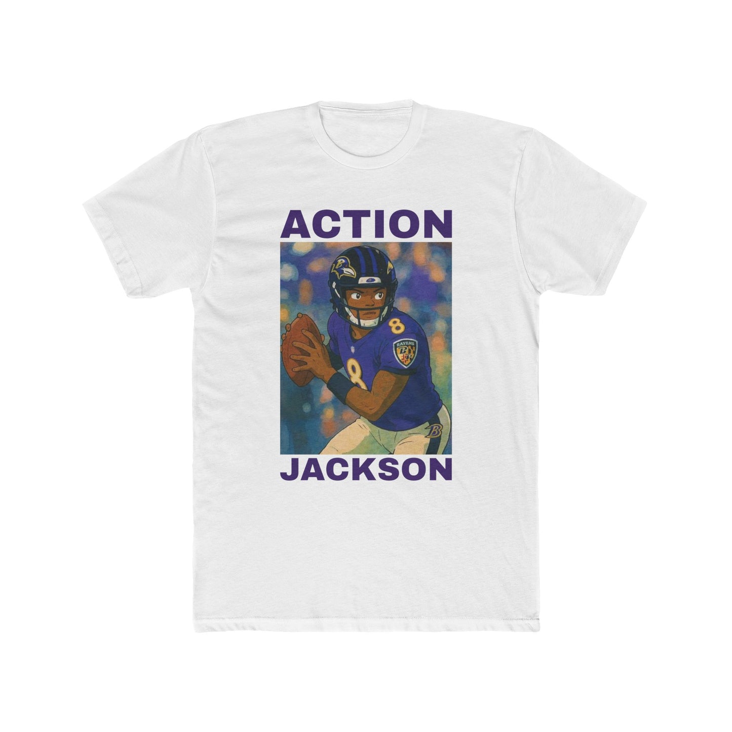 Anime Football 'Action Jackson' Cotton Crew Tee