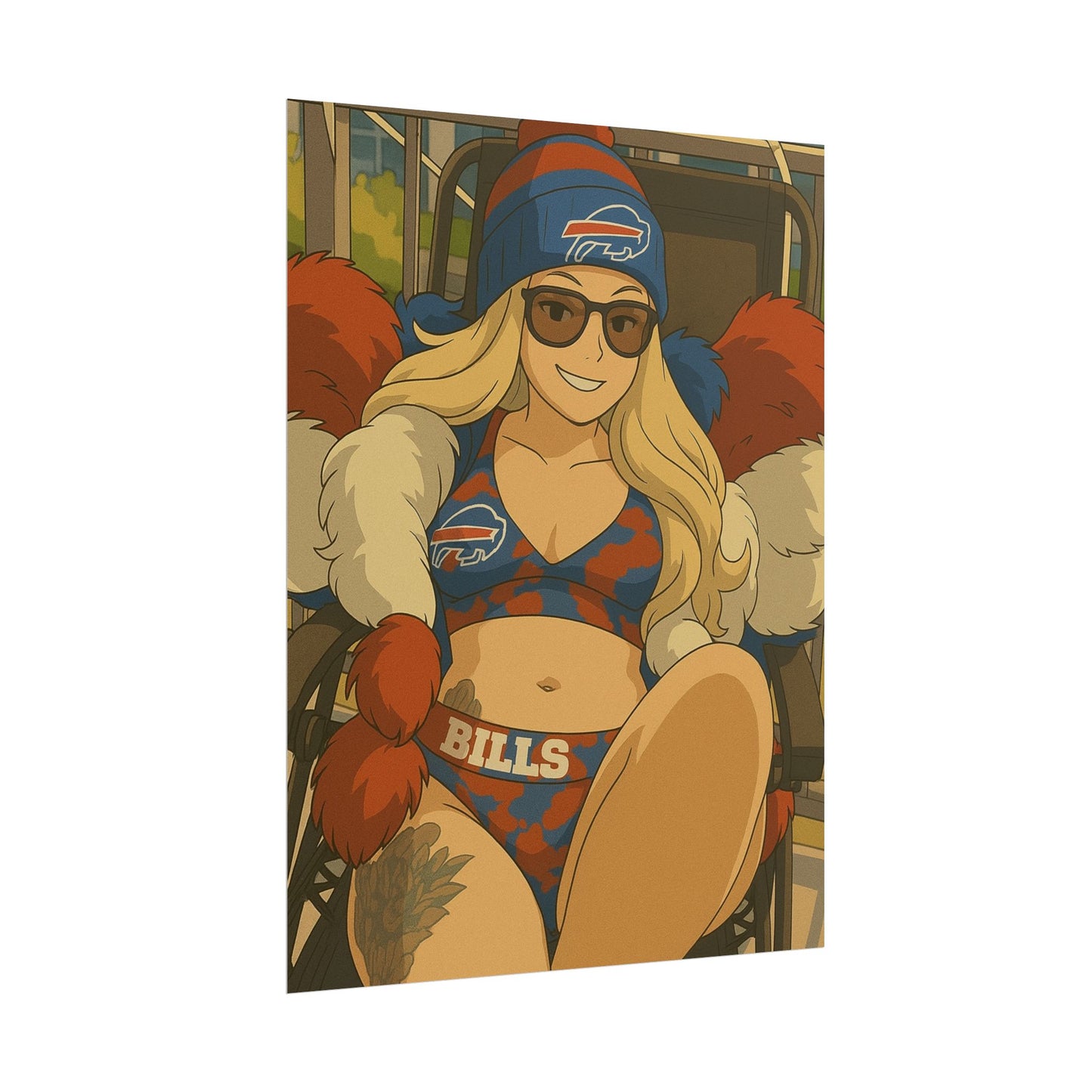 Loco Fits Anime Girls 'Bills Girl Swimsuit 1' Poster