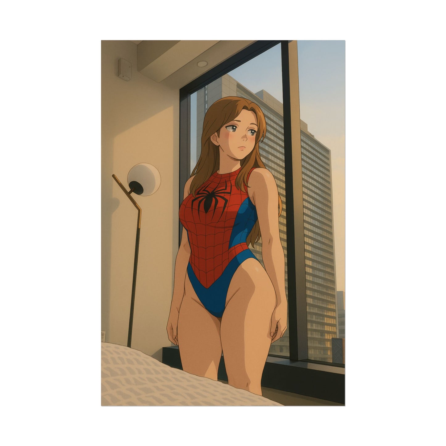 Loco Fits Anime Girls 'Cute Little Spider-Girl' Poster