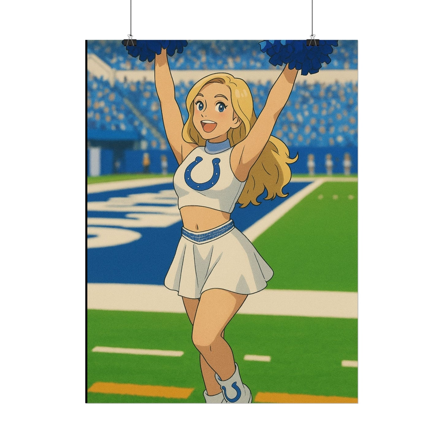 Loco Fits Anime Girls 'Colts Cheerleader On-Field 2' Poster