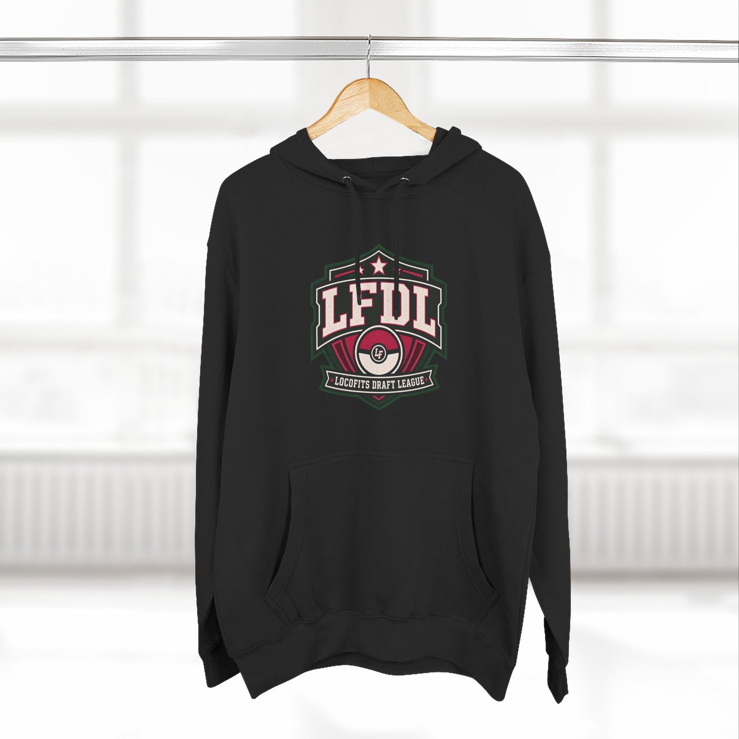 LocoFits Draft League Rhode Island Three-Panel Fleece Hoodie