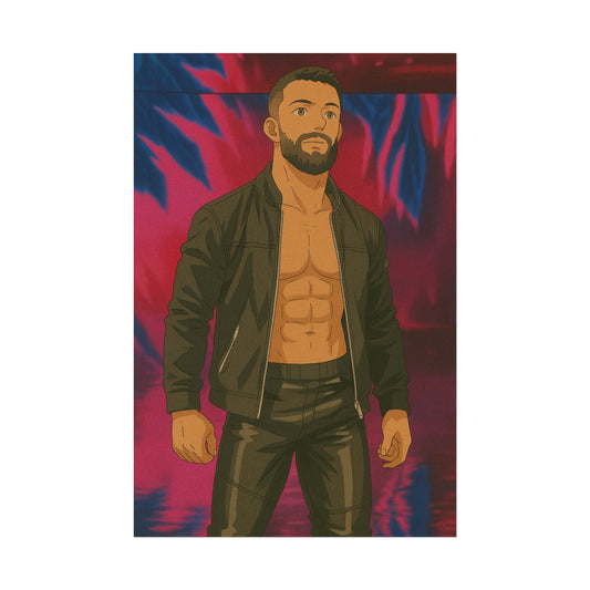 Loco Fits Anime Wrestling 'Leader of this Club' Poster