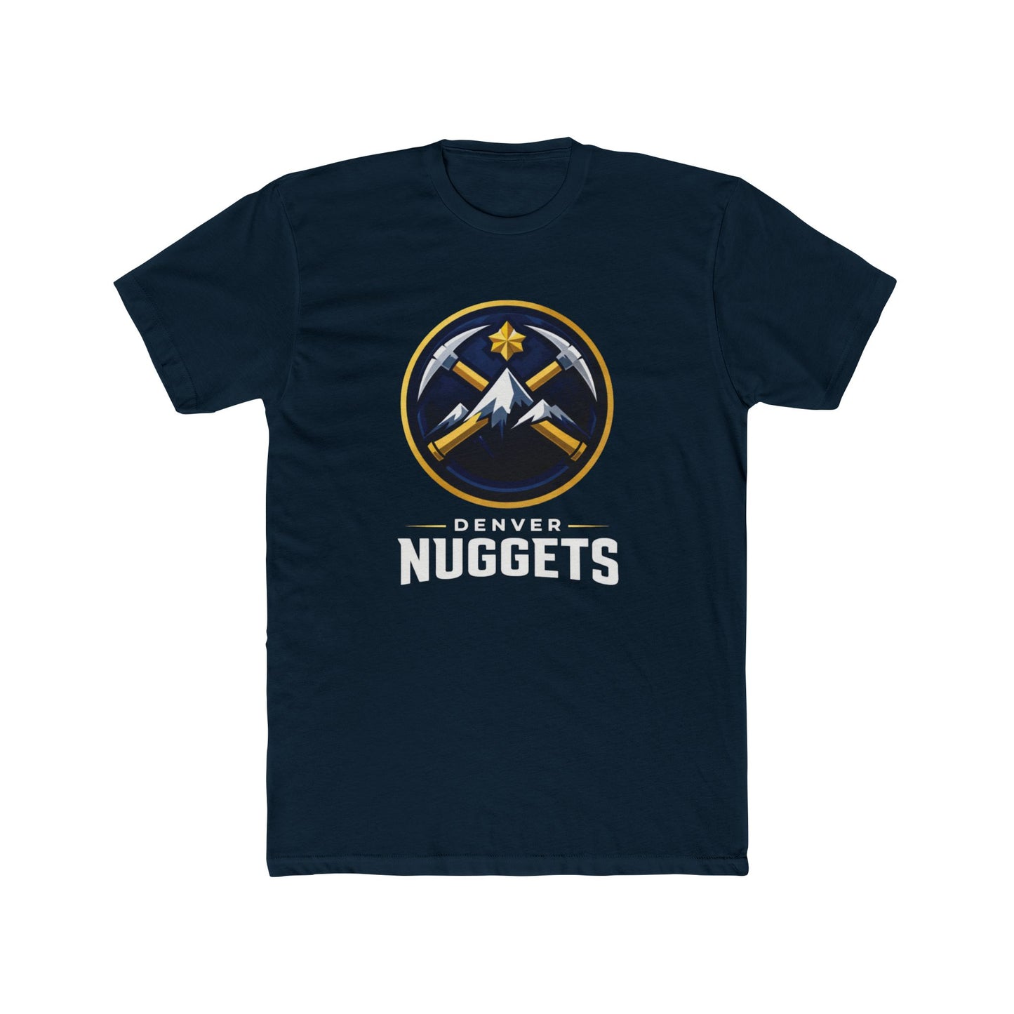 Loco Fits New "NBA Denver Nuggets Basketball Concept Logo" Cotton Crew Tee