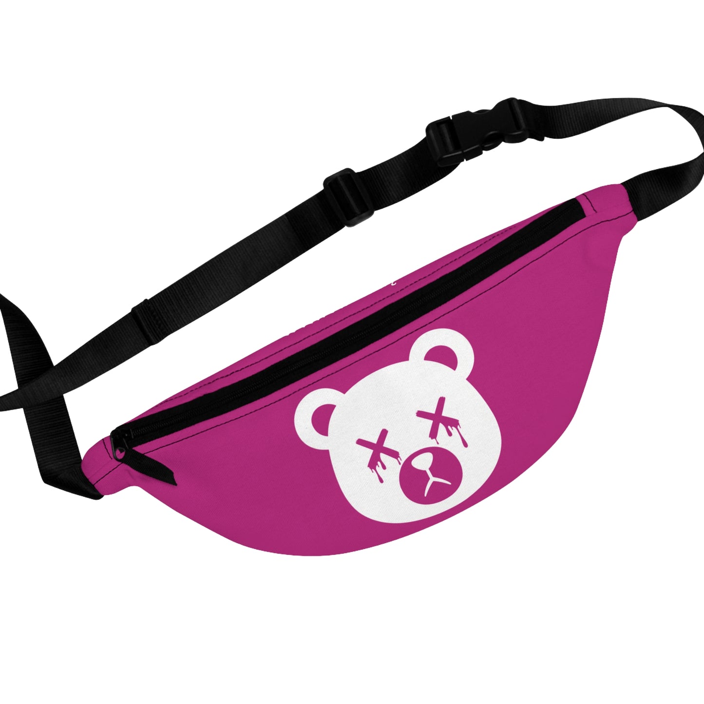 Pink w/ White Logo "Wicked Way" Dead Bear Head Fanny Pack
