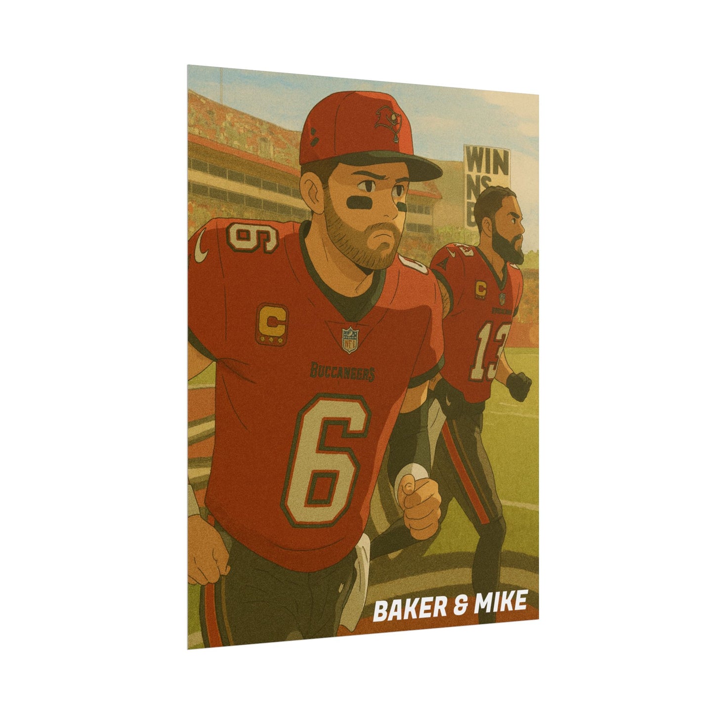 Loco Fits Anime Football 'Baker & Mike' Poster