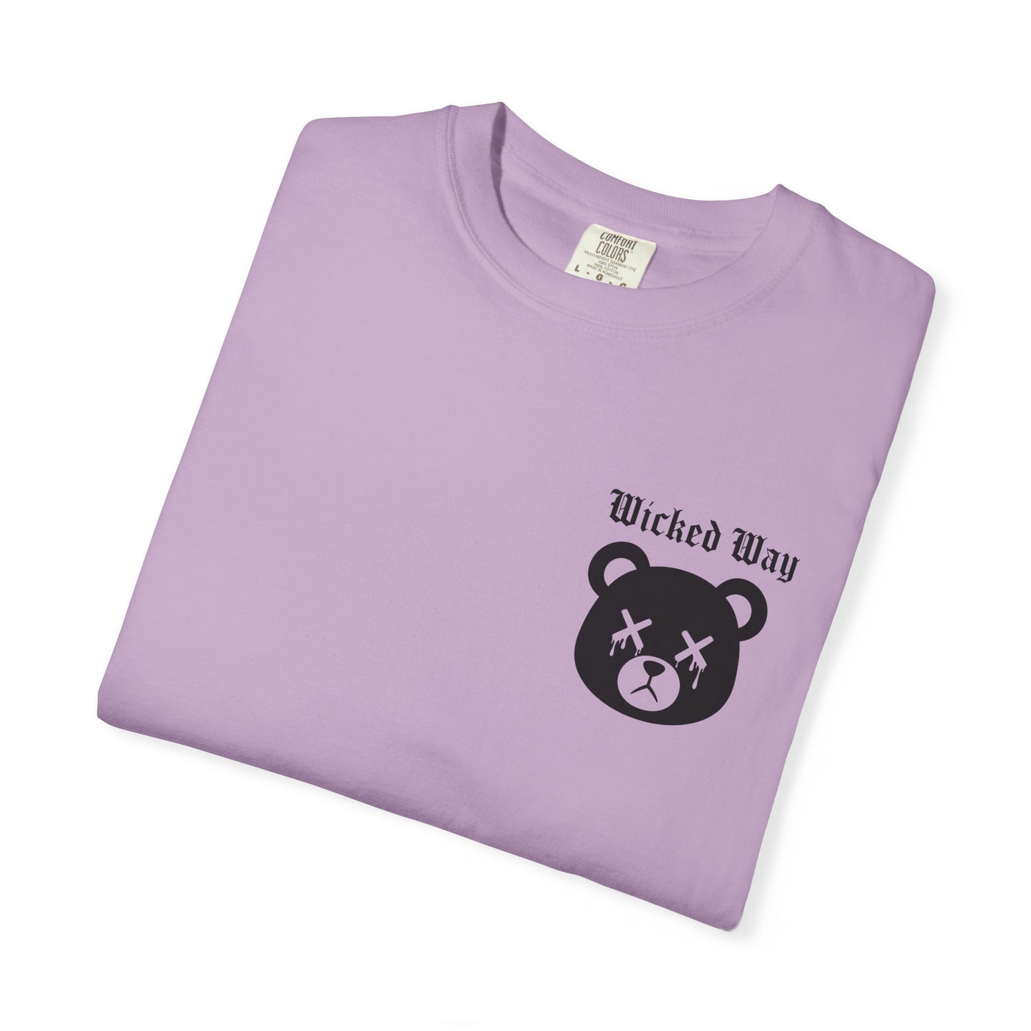"Wicked Way" Dead Bear Head Pocket Logo Graphic T-Shirt (Multi Color Options)