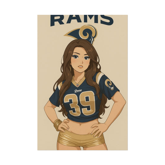 Loco Fits Anime Girls 'Rams Girl 1' Poster