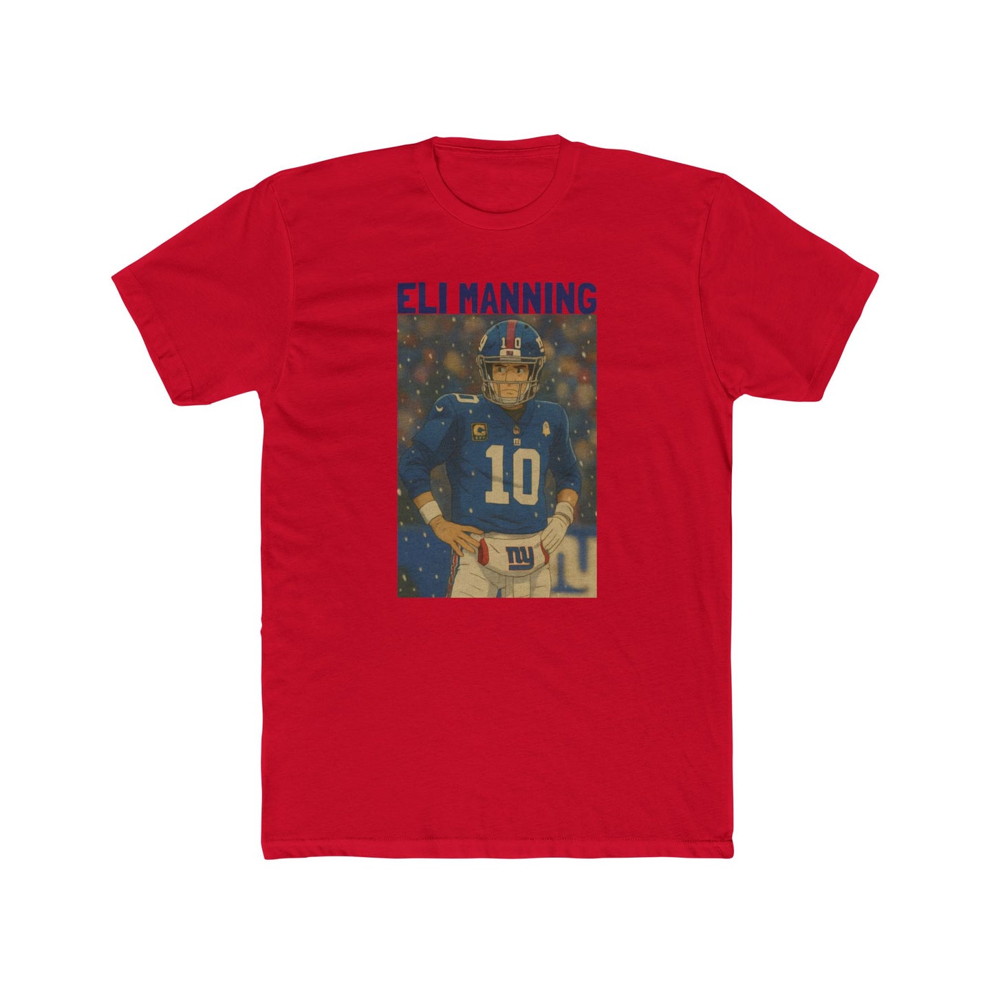 Anime Football 'Eli Manning' Cotton Crew Tee