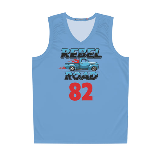 Powder Blue "Rebel Road" #82 Ole' Reliable Basketball Jersey