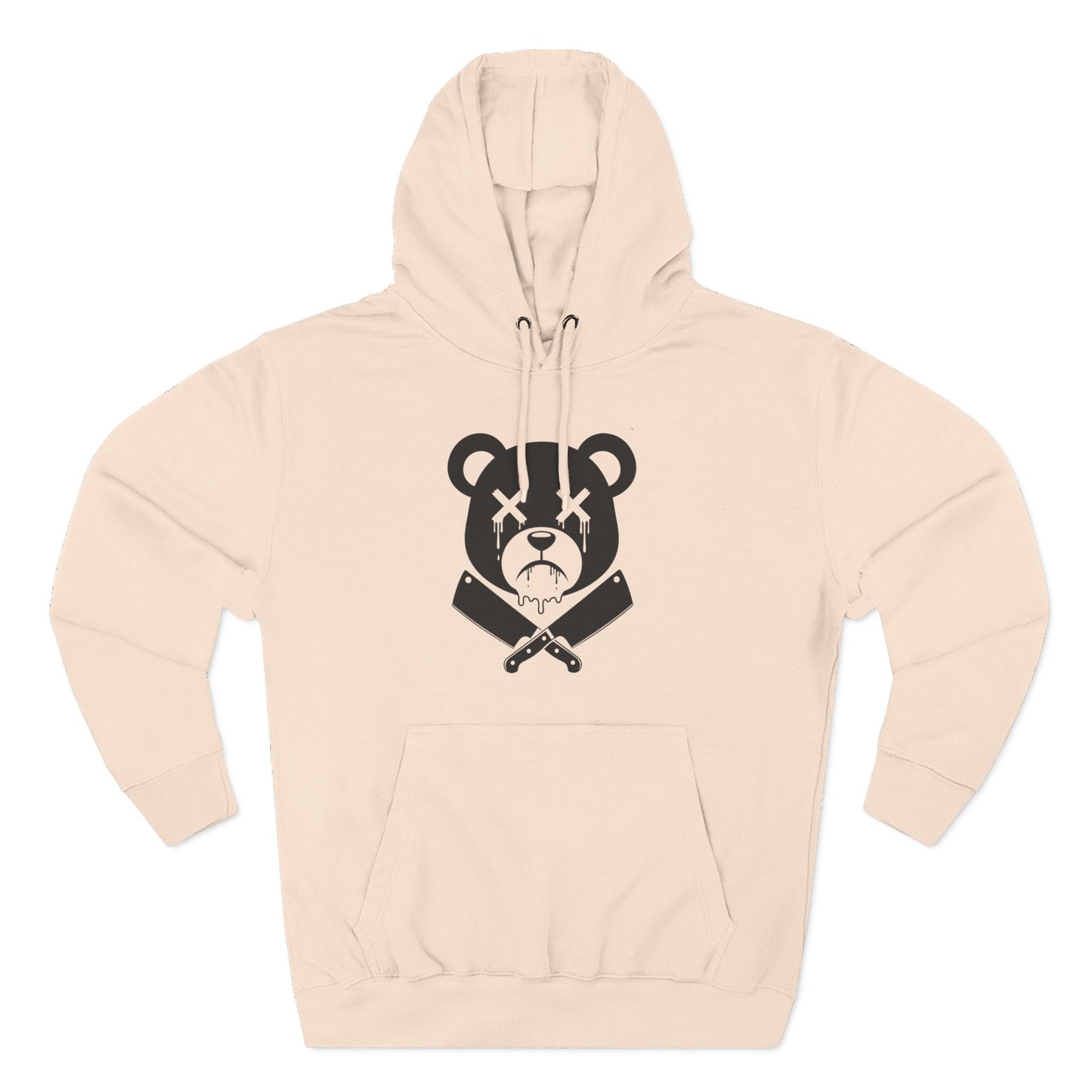 Limited Edition "Wicked Way" Drippy Bear Head Double Butcher Knife Graphic Hoodie