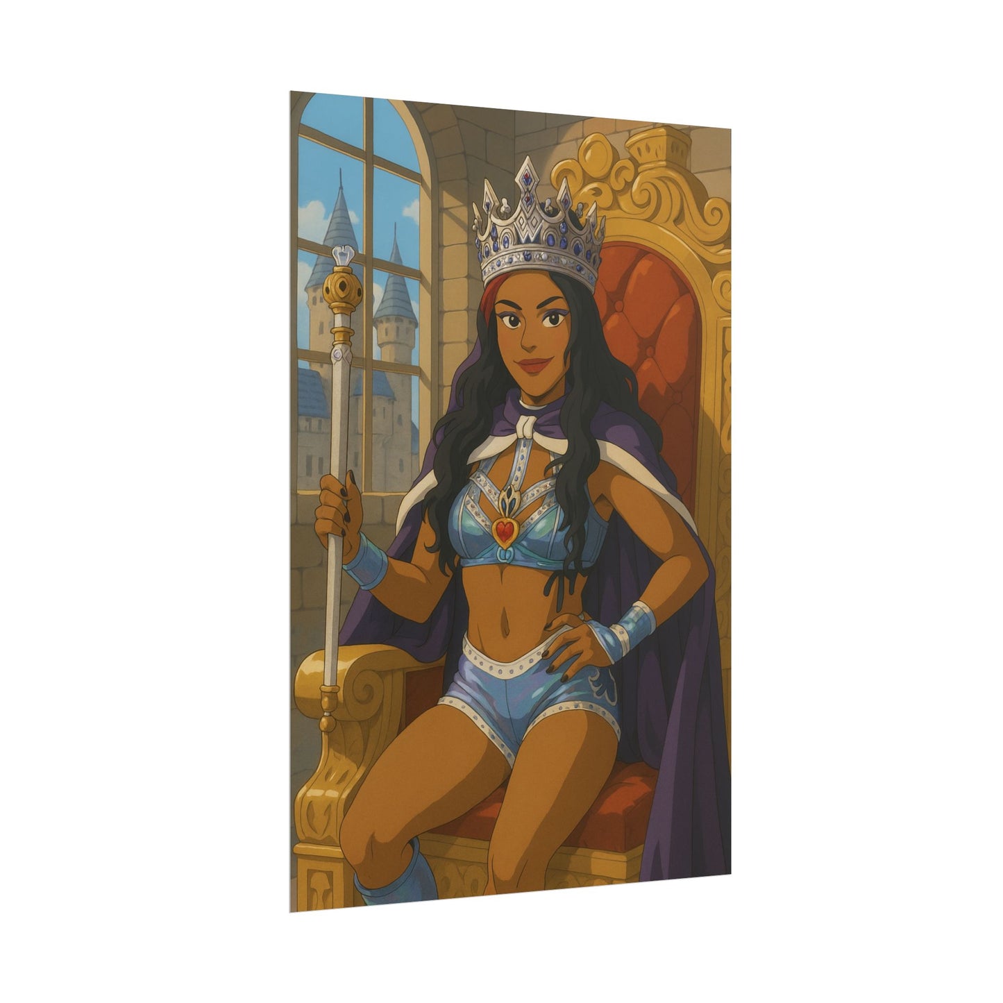 Loco Fits Anime Wrestling 'Latin Queen Vega' Poster