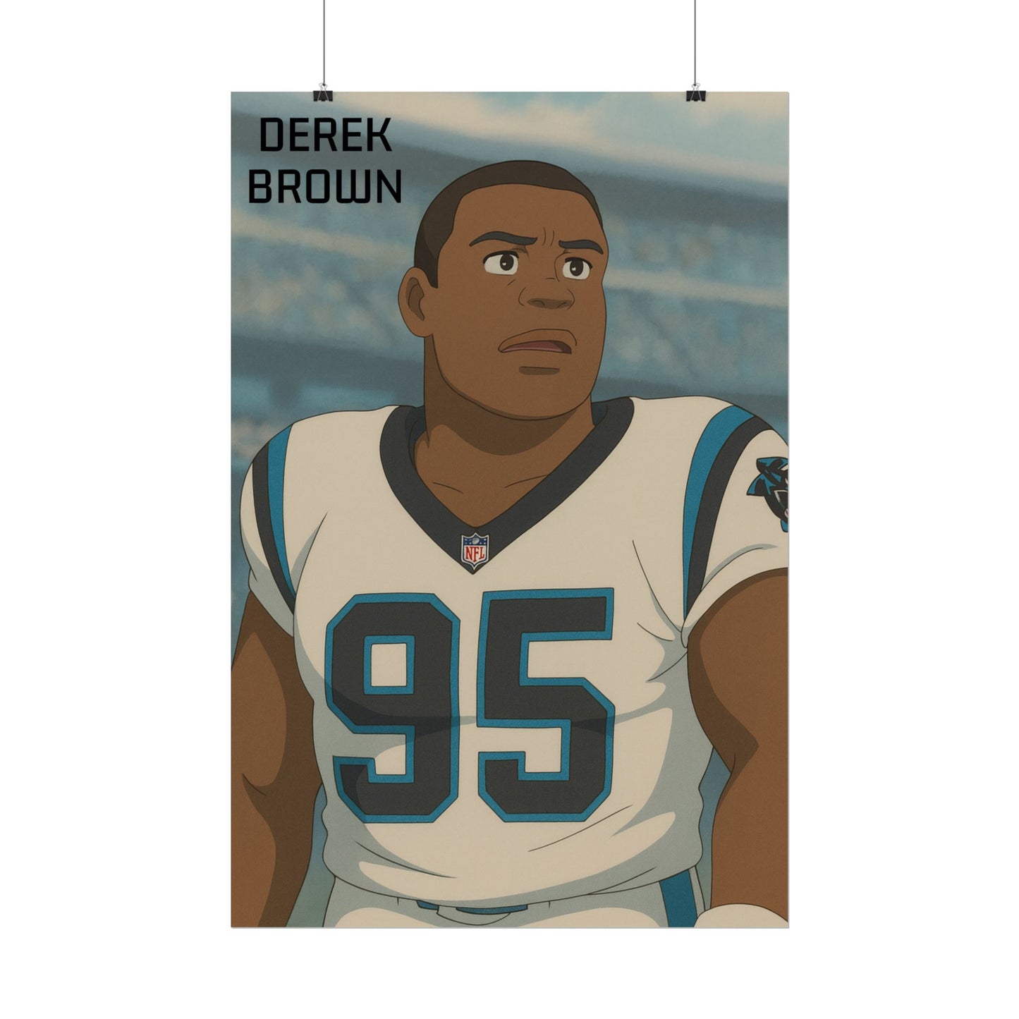 Loco Fits Anime Football 'Derek Brown' Poster